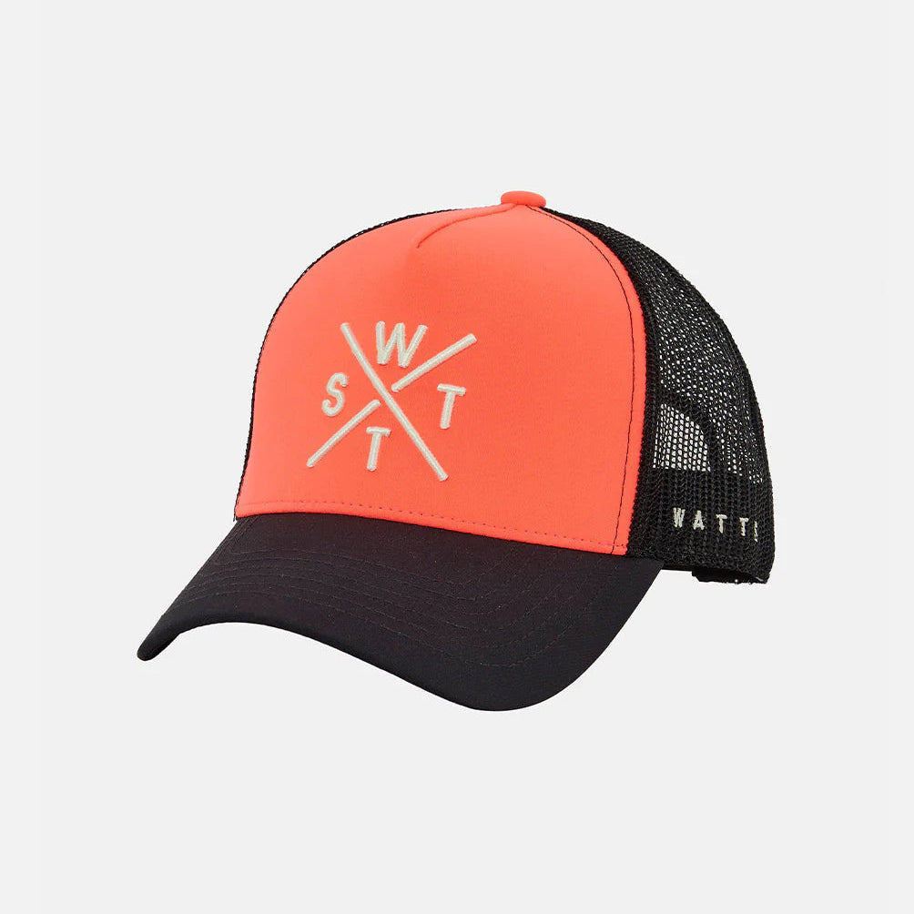 Casquette -  Tribe Corail Fluo & Noir