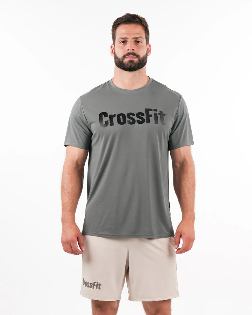 Tee Shirt - Crossfit® Plain Military Stone