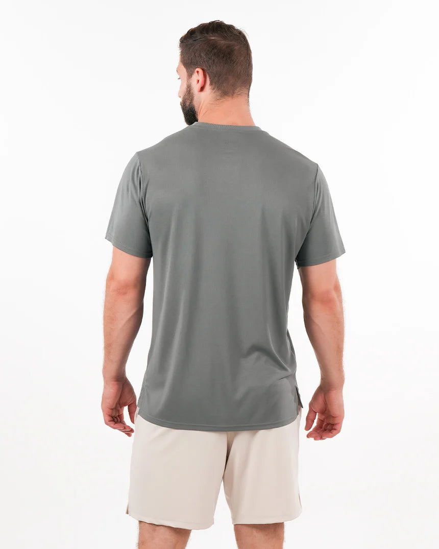 Tee Shirt - Crossfit® Plain Military Stone