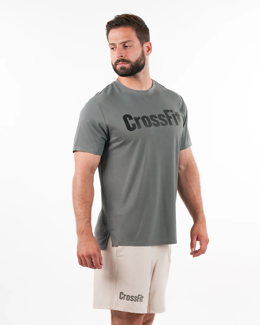 Tee Shirt - Crossfit® Plain Military Stone