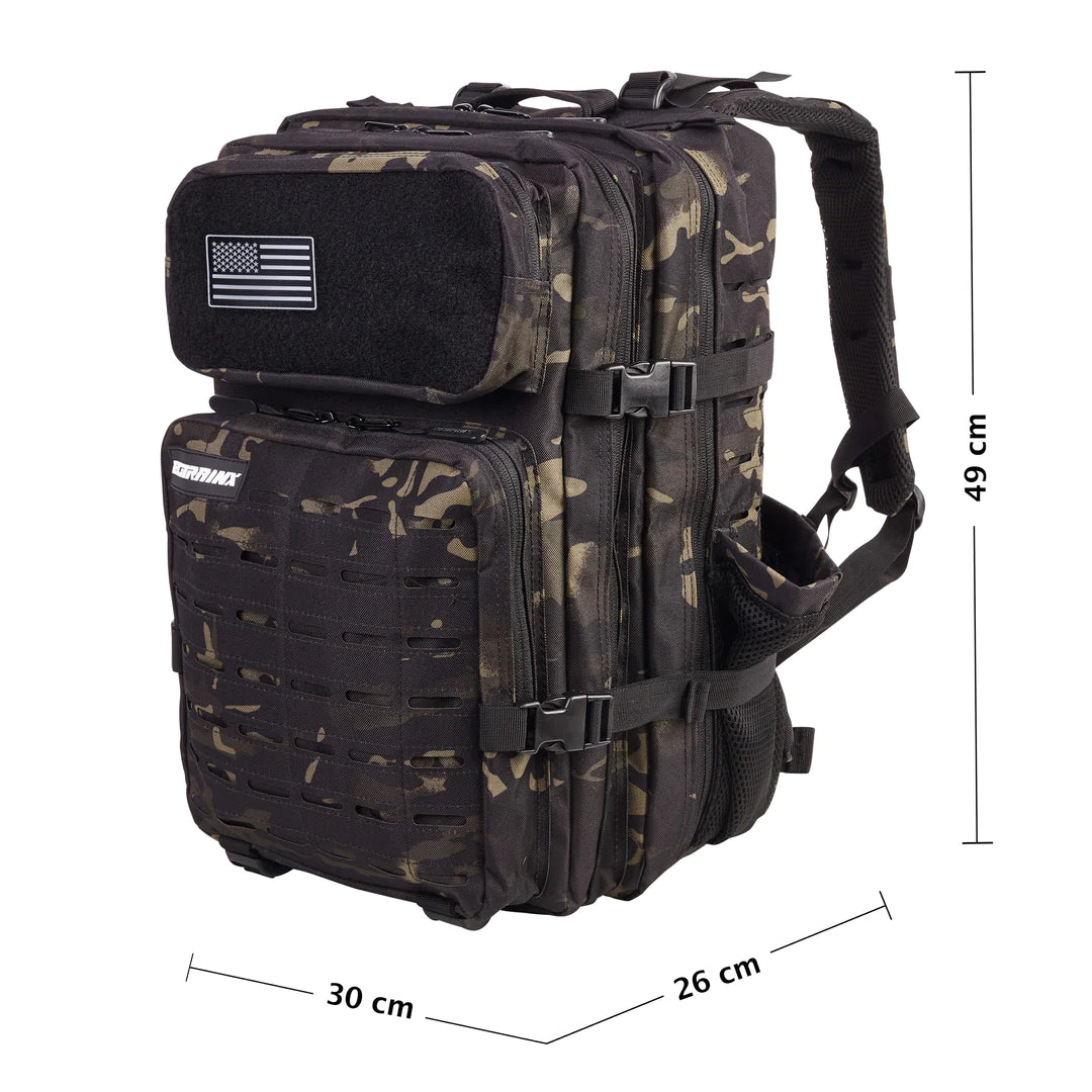 Sac à dos tactique V2 45L Noir Camouflage