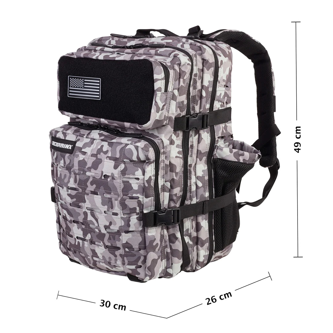 V2 45L Tactical Backpack Black and White Camouflage